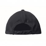 Gorra de poliéster con agujeros de ventilación y repelente al agua color azul marino quinta vista