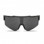 Gafas de sol deportivas con cristales de espejo y protección UV400 color negro segunda vista
