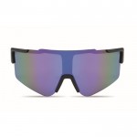 Gafas de sol deportivas con cristales de espejo y protección UV400 color azul segunda vista
