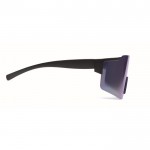 Gafas de sol deportivas con cristales de espejo y protección UV400 color azul tercera vista