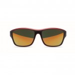 Gafas de sol deportivas con cristales de espejo y detalles a color color rojo segunda vista
