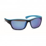 Gafas de sol deportivas con cristales de espejo y detalles a color color turquesa