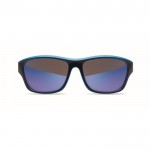 Gafas de sol deportivas con cristales de espejo y detalles a color color turquesa segunda vista