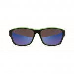 Gafas de sol deportivas con cristales de espejo y detalles a color color verde lima segunda vista
