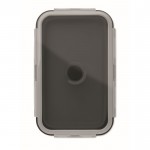 Fiambrera plegable de silicona de colores y capacidad de 1200ml color negro quinta vista