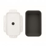 Fiambrera plegable de silicona de colores y capacidad de 1200ml color negro sexta vista