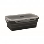 Fiambrera plegable de silicona de colores y capacidad de 1200ml color negro septima vista