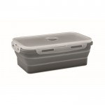 Fiambrera plegable de silicona de colores y capacidad de 1200ml color gris oscuro septima vista