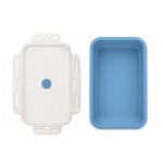 Fiambrera plegable de silicona de colores y capacidad de 1200ml color azul claro sexta vista