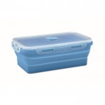 Fiambrera plegable de silicona de colores y capacidad de 1200ml color azul claro septima vista