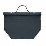 Bolsa nevera personal con cierre rolltop y asa de transporte color azul sexta vista