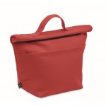 Bolsa nevera personal con cierre rolltop y asa de transporte color rojo