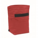 Bolsa nevera personal con cierre rolltop y asa de transporte color rojo segunda vista