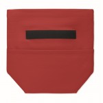Bolsa nevera personal con cierre rolltop y asa de transporte color rojo septima vista