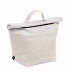Bolsa nevera personal con cierre rolltop y asa de transporte color blanco