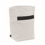 Bolsa nevera personal con cierre rolltop y asa de transporte color blanco segunda vista