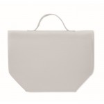 Bolsa nevera personal con cierre rolltop y asa de transporte color blanco octava vista
