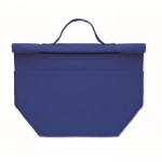 Bolsa nevera personal con cierre rolltop y asa de transporte color azul real sexta vista