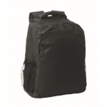 Mochila para portátil con bolsillos delante y a los lados 15'' color negro