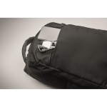 Mochila para portátil con bolsillos delante y a los lados 15'' color negro vista fotografía quinta vista