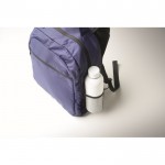 Mochila para portátil con bolsillos delante y a los lados 15'' color azul vista fotografía cuarta vista