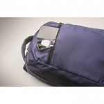Mochila para portátil con bolsillos delante y a los lados 15'' color azul vista fotografía quinta vista