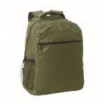Mochila para portátil con bolsillos delante y a los lados 15'' color verde militar
