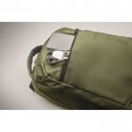 Mochila para portátil con bolsillos delante y a los lados 15'' color verde militar vista fotografía quinta vista