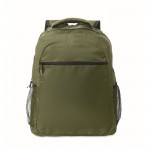 Mochila para portátil con bolsillos delante y a los lados 15'' color verde militar sexta vista