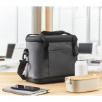 Bolsa nevera de lona con apertura en la parte superior 16L color gris oscuro vista bodegón