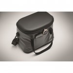 Bolsa nevera de lona con apertura en la parte superior 16L color gris oscuro vista fotografía tercera vista