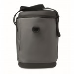 Bolsa nevera de lona con apertura en la parte superior 16L color gris oscuro decima vista