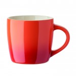 Taza de cerámica en varios colores con degradado 300ml color naranja
