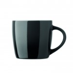 Taza de cerámica en varios colores con degradado 300ml color gris oscuro sexta vista