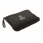 Manta o almohada para viajes con tira para trolley 220 g/m2 color negro vista principal