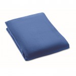 Manta o almohada para viajes con tira para trolley 220 g/m2 color azul