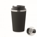 Vaso doble pared con revestimiento de cerámica en el interior 350ml color negro