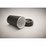 Vaso doble pared con revestimiento de cerámica en el interior 350ml color negro vista fotografía tercera vista