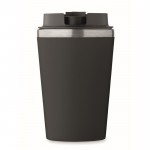 Vaso doble pared con revestimiento de cerámica en el interior 350ml color negro quinta vista