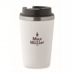 Vaso doble pared con revestimiento de cerámica en el interior 350ml color blanco vista principal