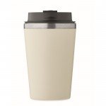 Vaso doble pared con revestimiento de cerámica en el interior 350ml color beige cuarta vista