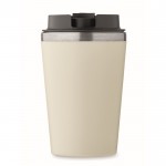 Vaso doble pared con revestimiento de cerámica en el interior 350ml color beige quinta vista