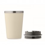 Vaso doble pared con revestimiento de cerámica en el interior 350ml color beige sexta vista