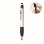 Bolígrafo con parte superior de función antiestrés tinta azul color negro