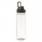 Botella transparente de RPET con tapa y asa de transporte 750ml color negro segunda vista
