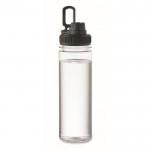 Botella transparente de RPET con tapa y asa de transporte 750ml color negro tercera vista