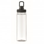 Botella transparente de RPET con tapa y asa de transporte 750ml color negro octava vista