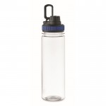 Botella transparente de RPET con tapa y asa de transporte 750ml color azul segunda vista