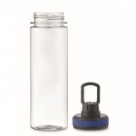 Botella transparente de RPET con tapa y asa de transporte 750ml color azul quinta vista