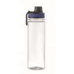 Botella transparente de RPET con tapa y asa de transporte 750ml color azul septima vista